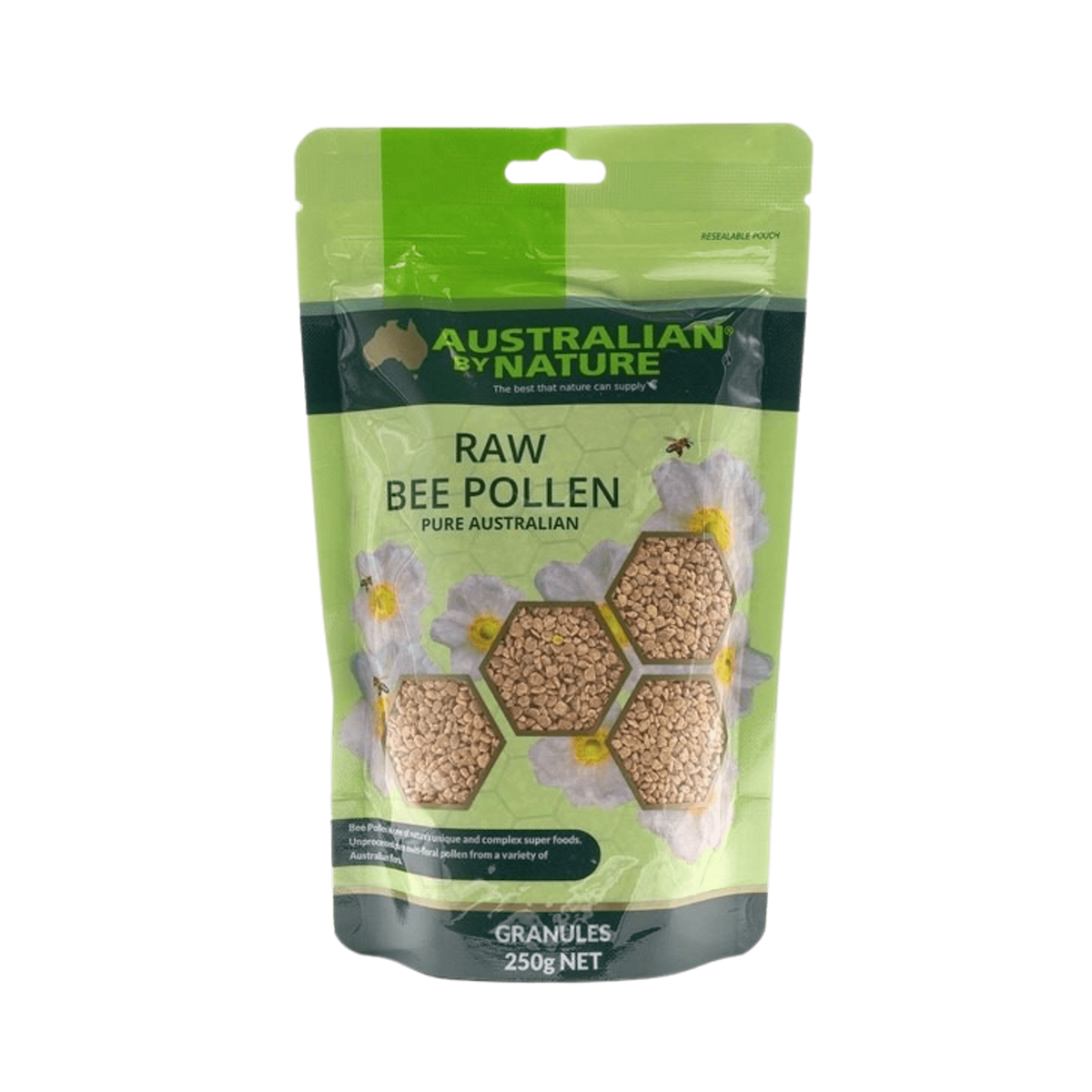 Bee Pollen Granules 250g (Raw) The Tasmanian Honey Company